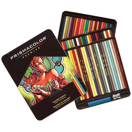 PRISMACOLOR Color Pencils, Woodcase, Prisma, 72/ST, Assorted PK SAN3599TN